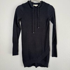 Dakini hooded stretchy thermal long sleeve sweater tunic dress XS‎